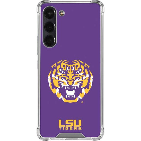 LSU Purple Tiger Mascot Galaxy S24 FE Clear Case